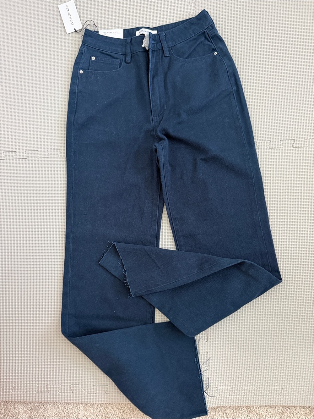 WeWoreWhat Navy Straight-Leg Chinos